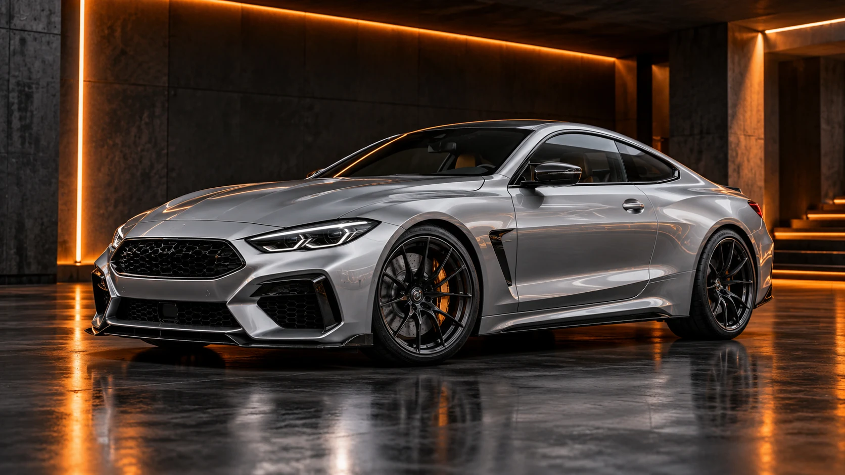 Silbernes Sportcoupé im HEIDT-Stil