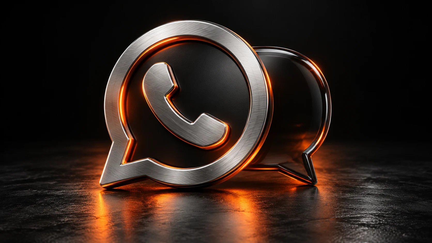 Silberne Chatblasen mit Telefonsymbol